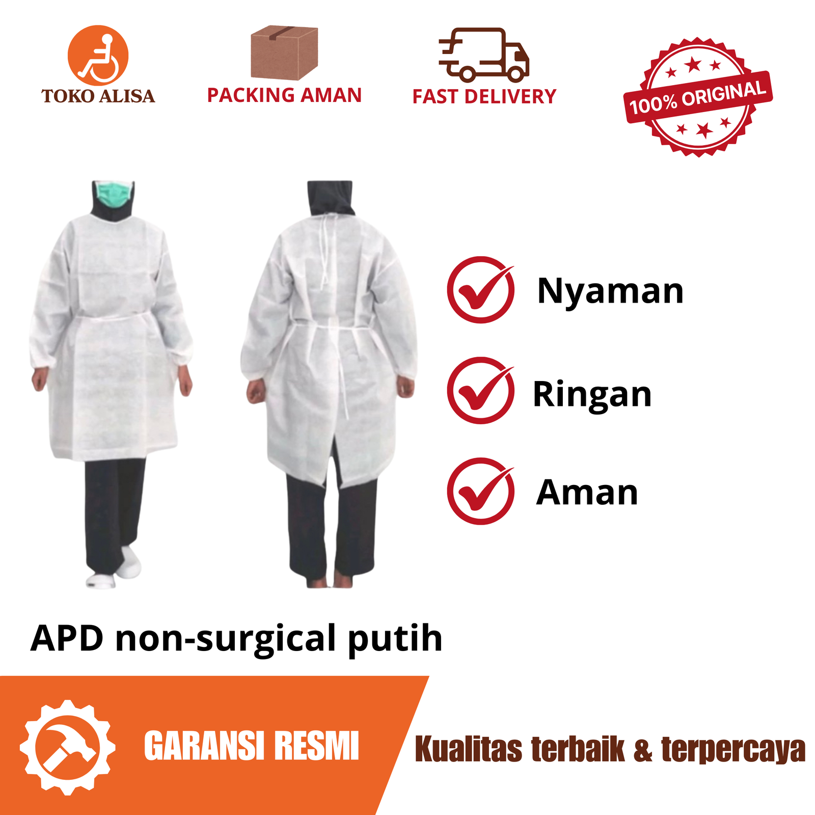 APD non-surgical putih